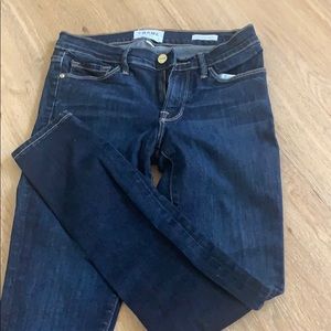 dark blue low/mid rise jeans